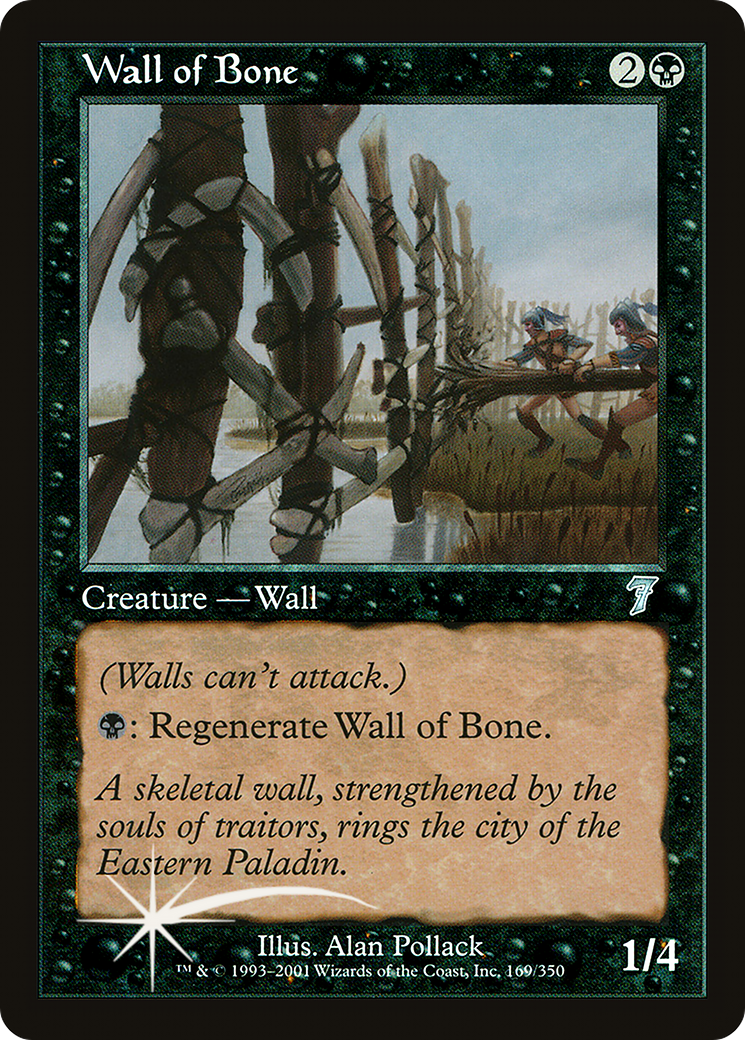 Wall of Bone (169) Foil - Seventh Edition