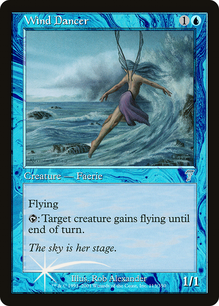Wind Dancer (113) Foil - Seventh Edition
