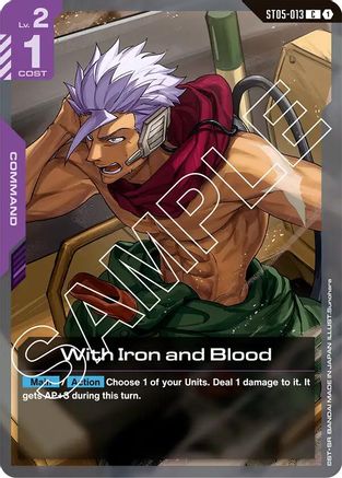 With Iron and Blood (ST05-013) - Starter Deck 05: Iron Bloom