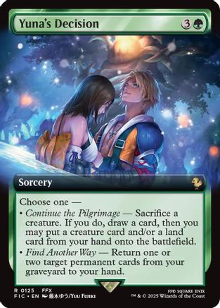 Yuna's Decision (Extended Art) (125) Foil - Commander: FINAL FANTASY