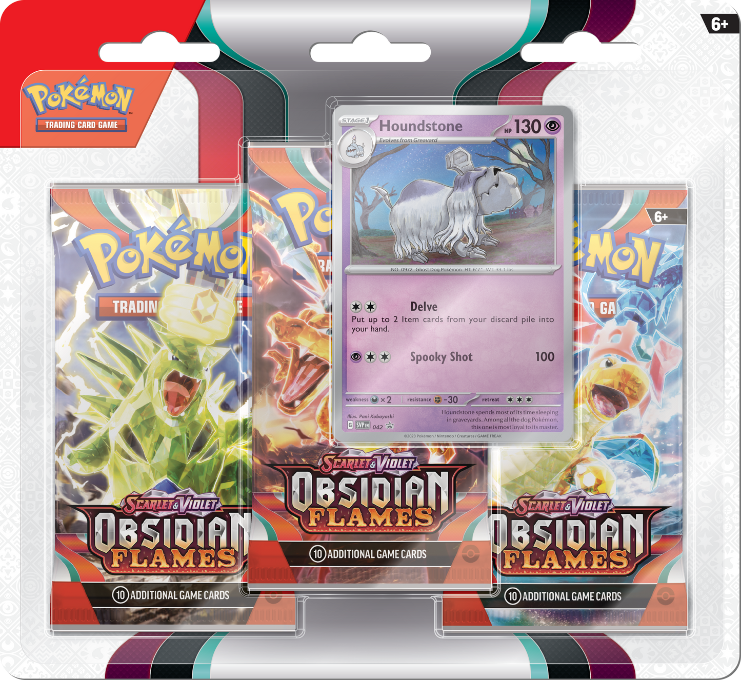 Pokémon TCG: Scarlet & Violet - Obsidian Flames 3 Blister Pack