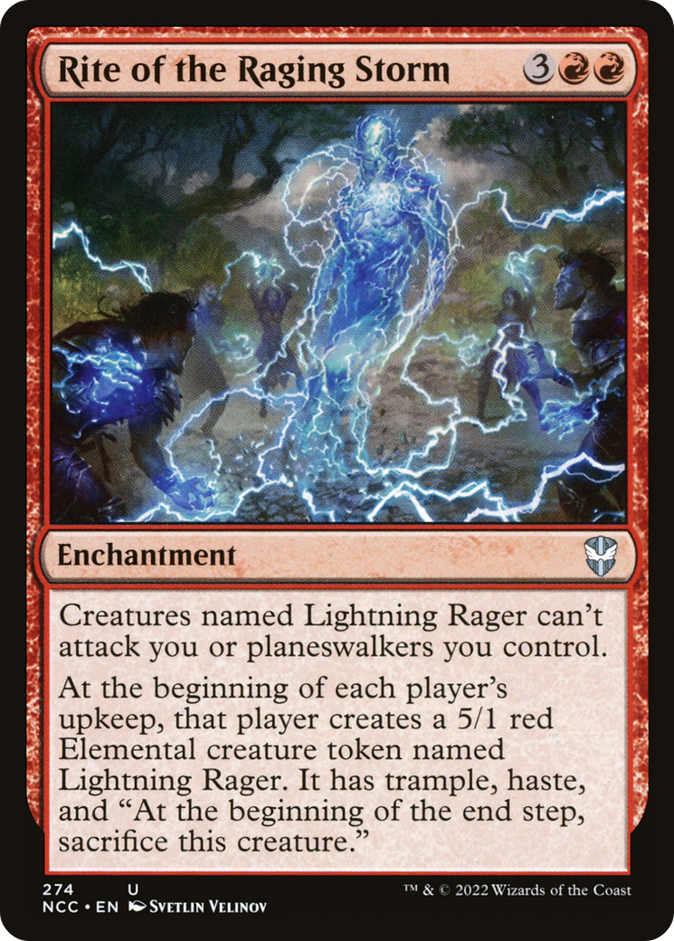Rite of the Raging Storm [Streets of New Capenna Commander]