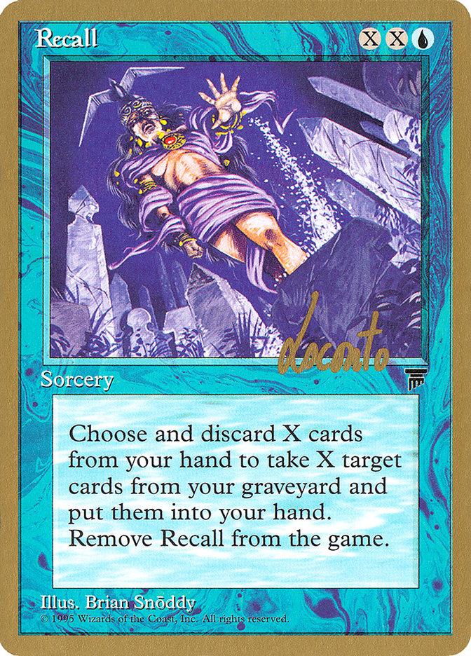 Recall (Michael Loconto) [Pro Tour Collector Set] | Silver Goblin