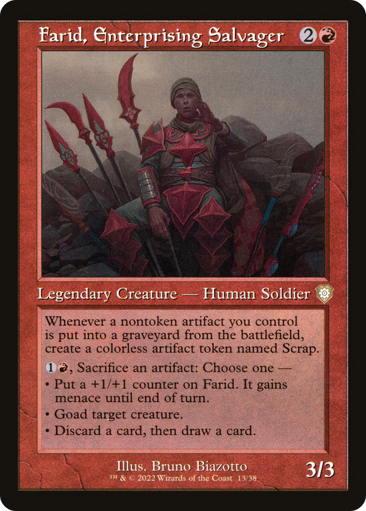 Farid, Enterprising Salvager (Retro) [The Brothers' War Commander] | Silver Goblin