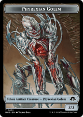 Phyrexian Golem // Energy Reserve Double-Sided Token [Modern Horizons 3 Tokens] | Silver Goblin