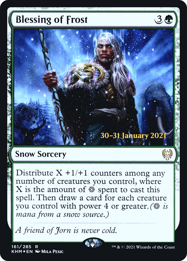 Blessing of Frost [Kaldheim Prerelease Promos] | Silver Goblin