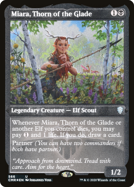 Miara, Thorn of the Glade (Etched) [Commander Legends]