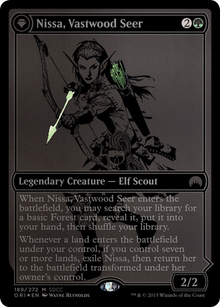 Nissa, Vastwood Seer // Nissa, Sage Animist [San Diego Comic-Con 2015] | Silver Goblin