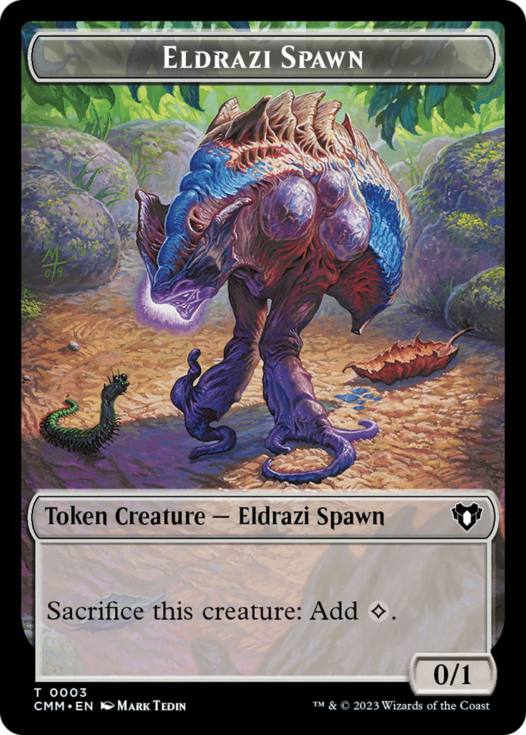 Eldrazi Spawn // Satyr Double-Sided Token [Commander Masters Tokens] | Silver Goblin