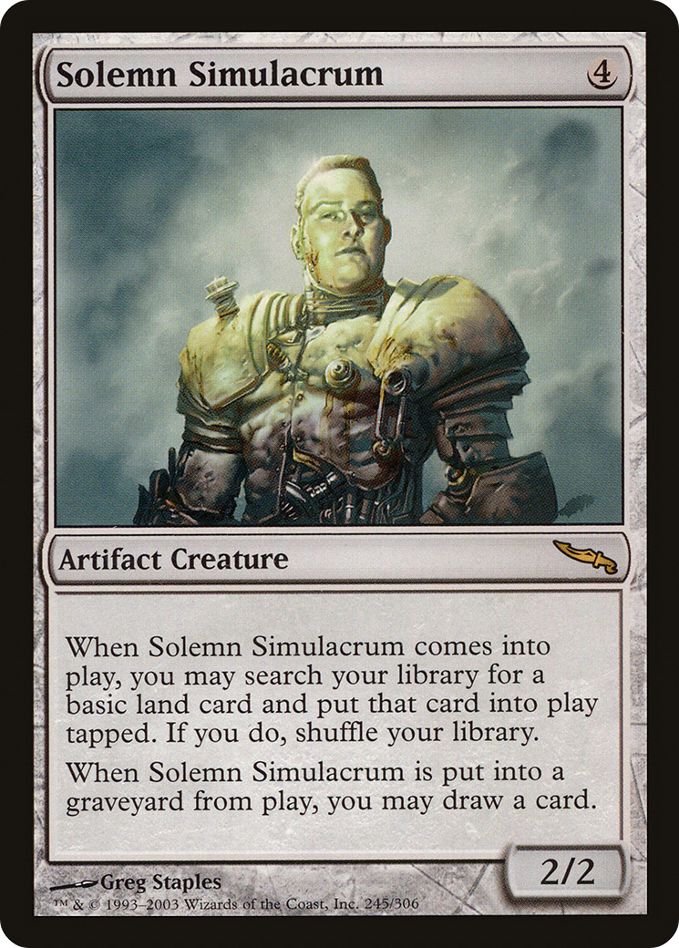 Solemn Simulacrum [Mirrodin] | Silver Goblin