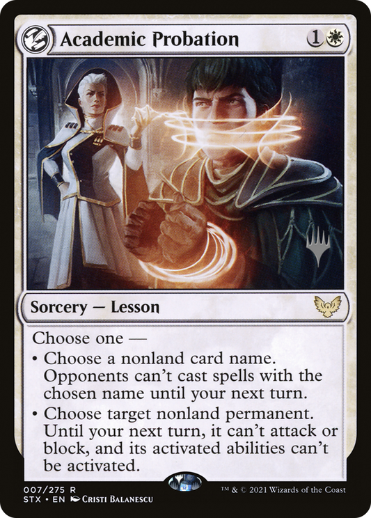 Academic Probation (Promo Pack) [Strixhaven: School of Mages Promos] Foil