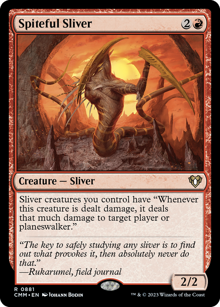 Spiteful Sliver [Commander Masters] | Silver Goblin