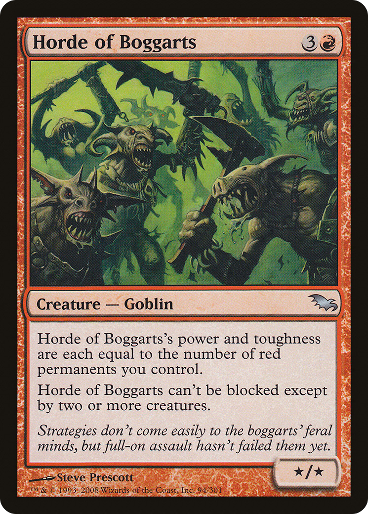 Horde of Boggarts [Shadowmoor] | Silver Goblin