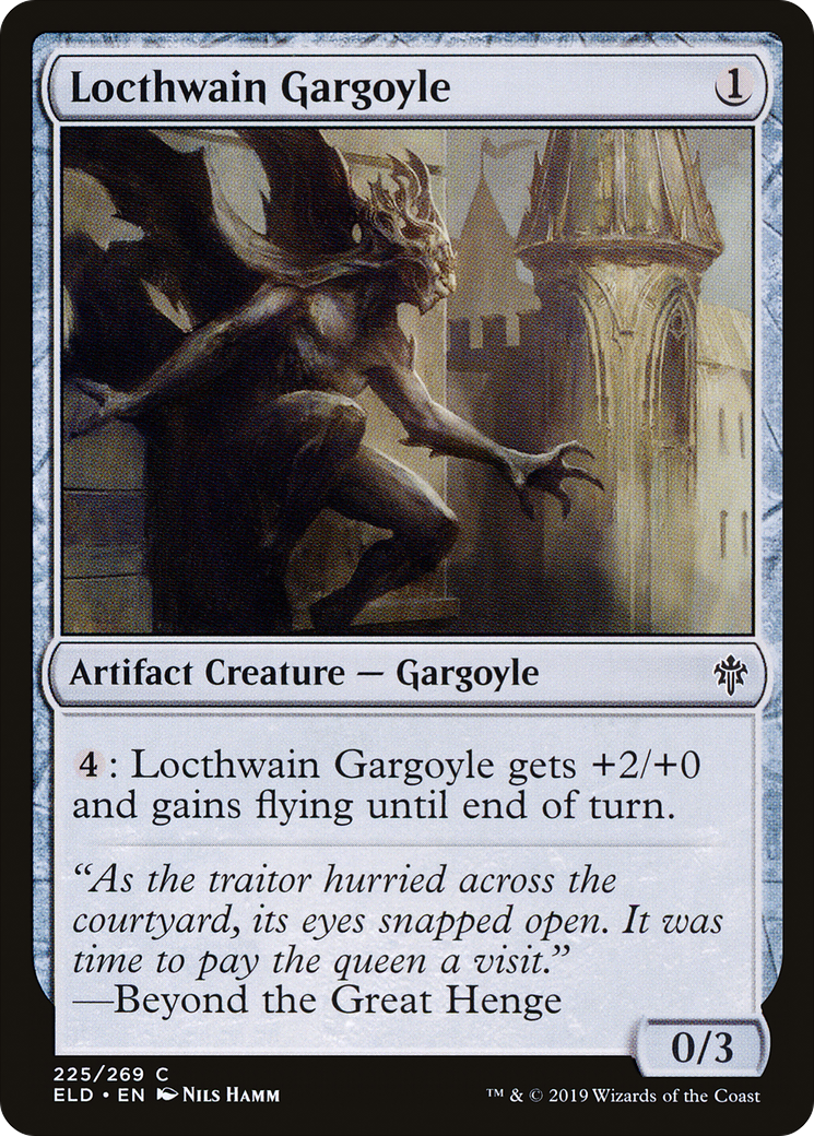 Locthwain Gargoyle [Throne of Eldraine] | Silver Goblin