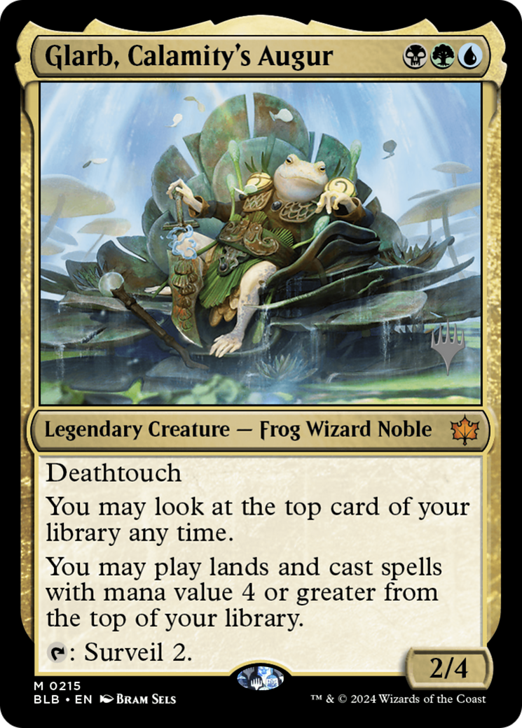 Glarb, Calamity's Augur (Promo Pack) [Bloomburrow Promos] | Silver Goblin