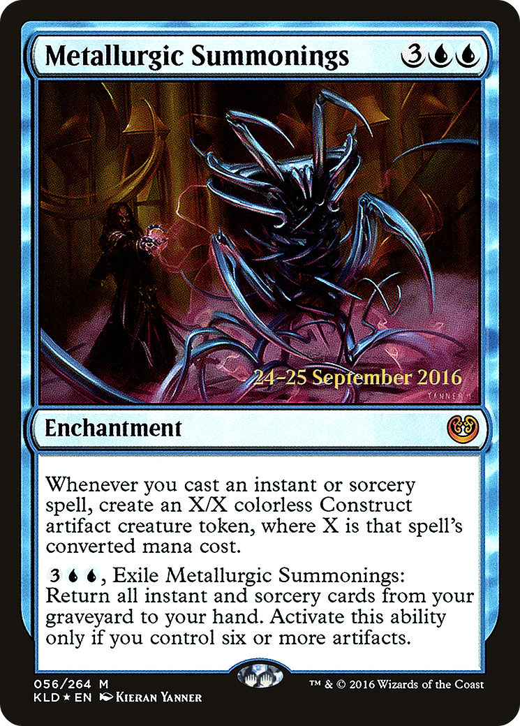 Metallurgic Summonings [Kaladesh Prerelease Promos] | Silver Goblin