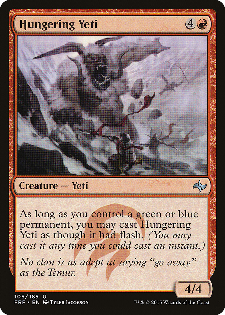 Hungering Yeti [Fate Reforged] Foil