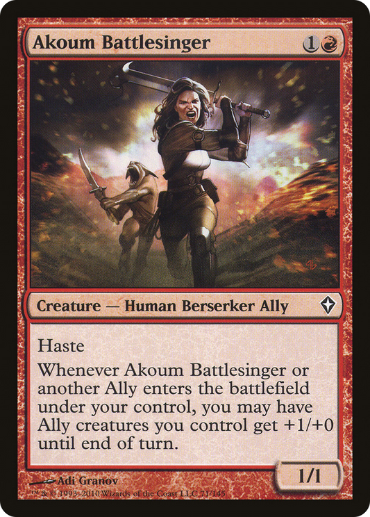 Akoum Battlesinger [Worldwake] Foil