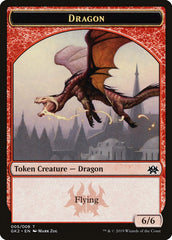 Dragon // Goblin Double-Sided Token [Ravnica Allegiance Guild Kit Tokens] | Silver Goblin