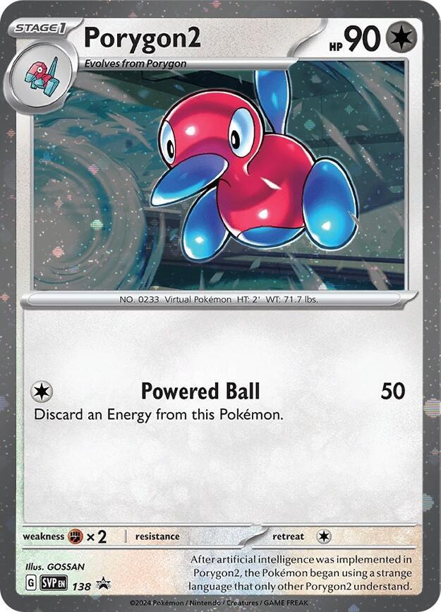 Porygon2 (SVP138) (Cosmos Holo) [Scarlet & Violet: Black Star Promos] | Silver Goblin