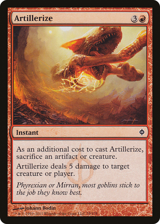 Artillerize [New Phyrexia] Foil