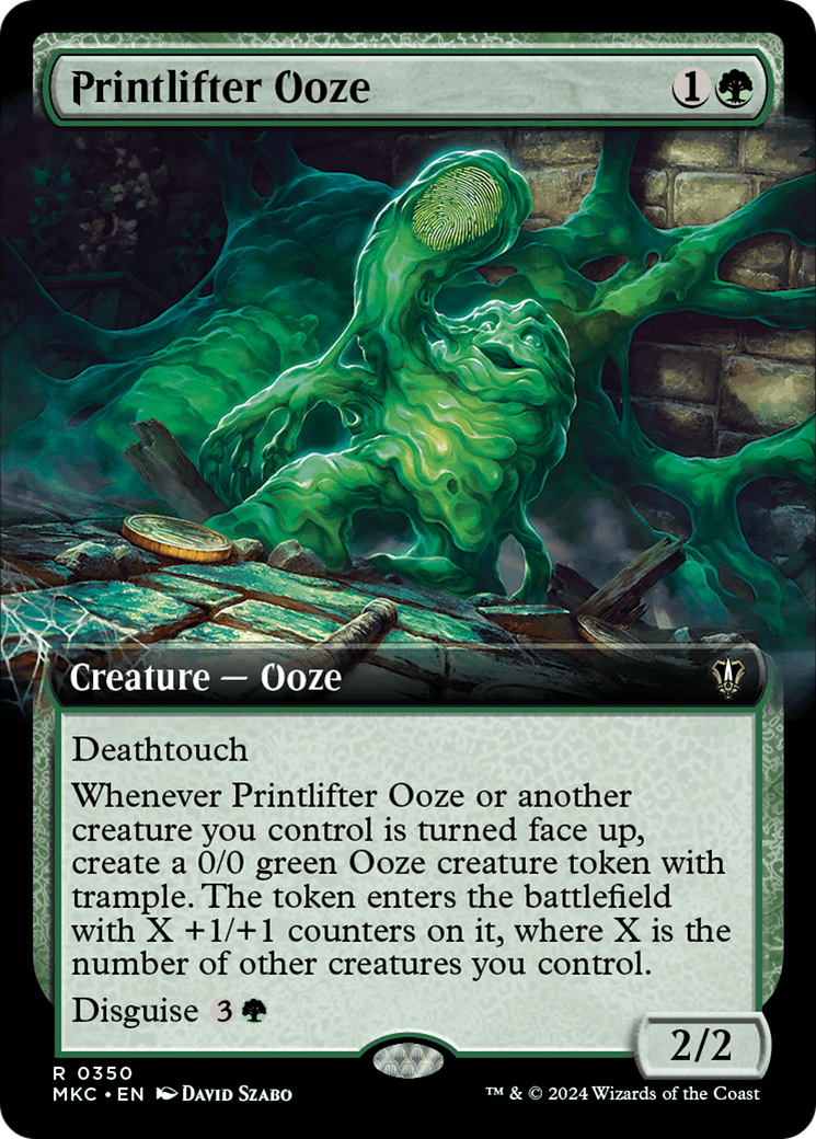 Printlifter Ooze (Extended Art) [Murders at Karlov Manor Commander] | Silver Goblin