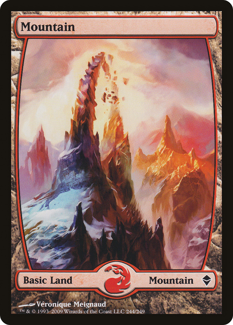 Mountain (244) [Zendikar] | Silver Goblin