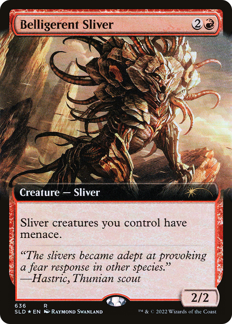 Belligerent Sliver (Extended Art) [Secret Lair Drop Series]