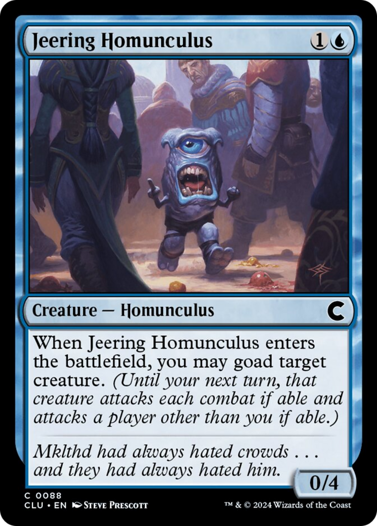 Jeering Homunculus [Ravnica: Clue Edition] | Silver Goblin