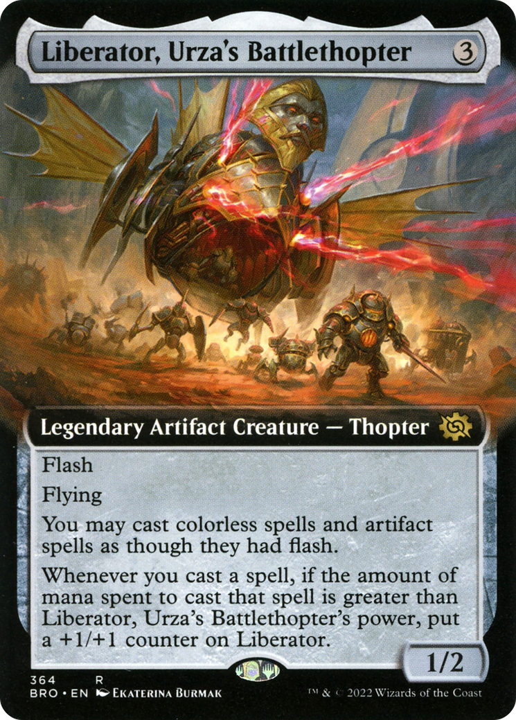 Liberator, Urza's Battlethopter (Extended Art) [The Brothers' War] | Silver Goblin