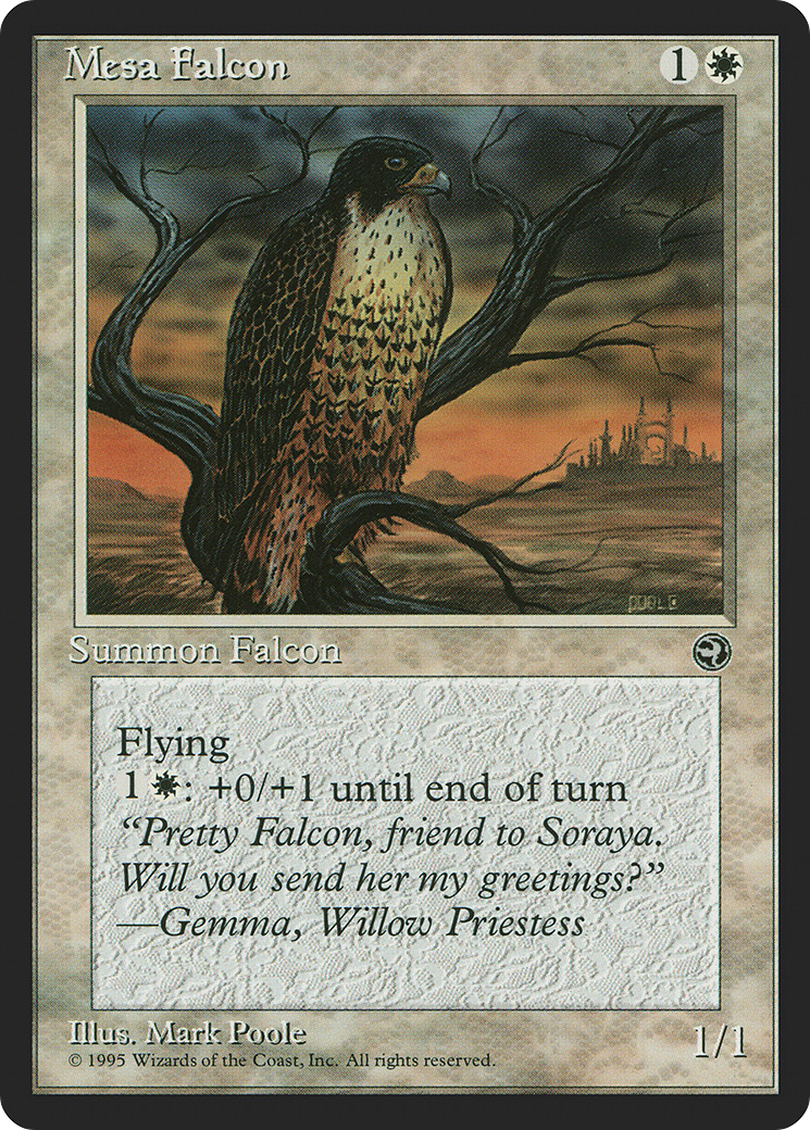 Mesa Falcon (Gulsen Flavor Text) [Homelands] | Silver Goblin