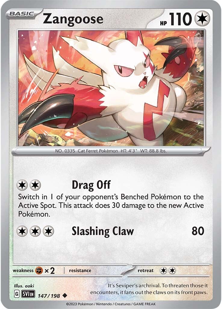 Zangoose (147/198) [Scarlet & Violet: Base Set] | Silver Goblin