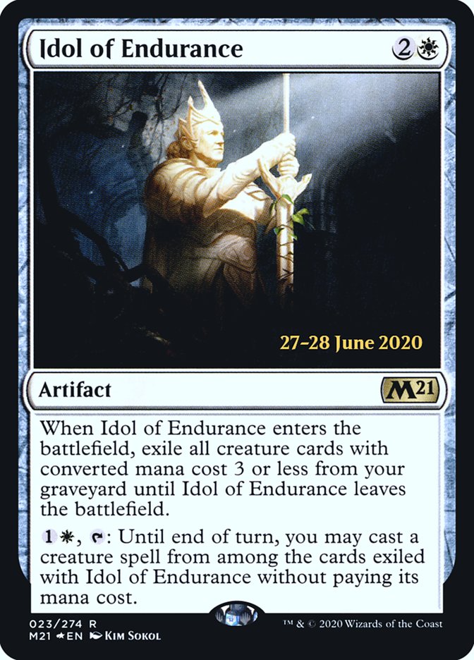 Idol of Endurance [Core Set 2021 Prerelease Promos] | Silver Goblin