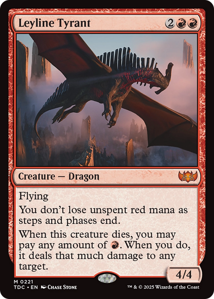 Leyline Tyrant (221) - Commander: Tarkir: Dragonstorm