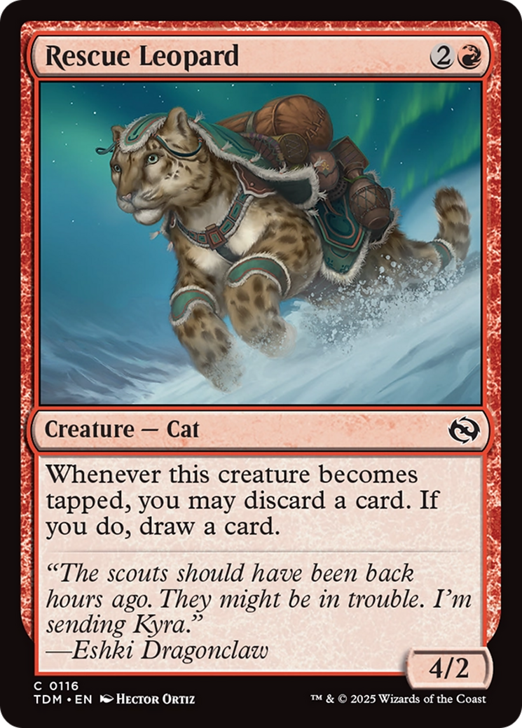 Rescue Leopard (116) Foil - Tarkir: Dragonstorm