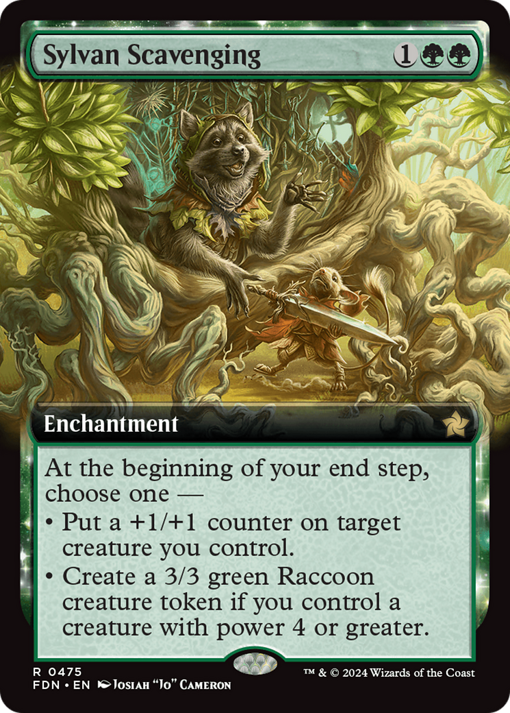 Sylvan Scavenging (Extended Art) [Foundations] Foil