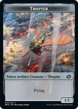 Myr // Thopter (010) Double-Sided Token [The Brothers' War Commander Tokens] | Silver Goblin