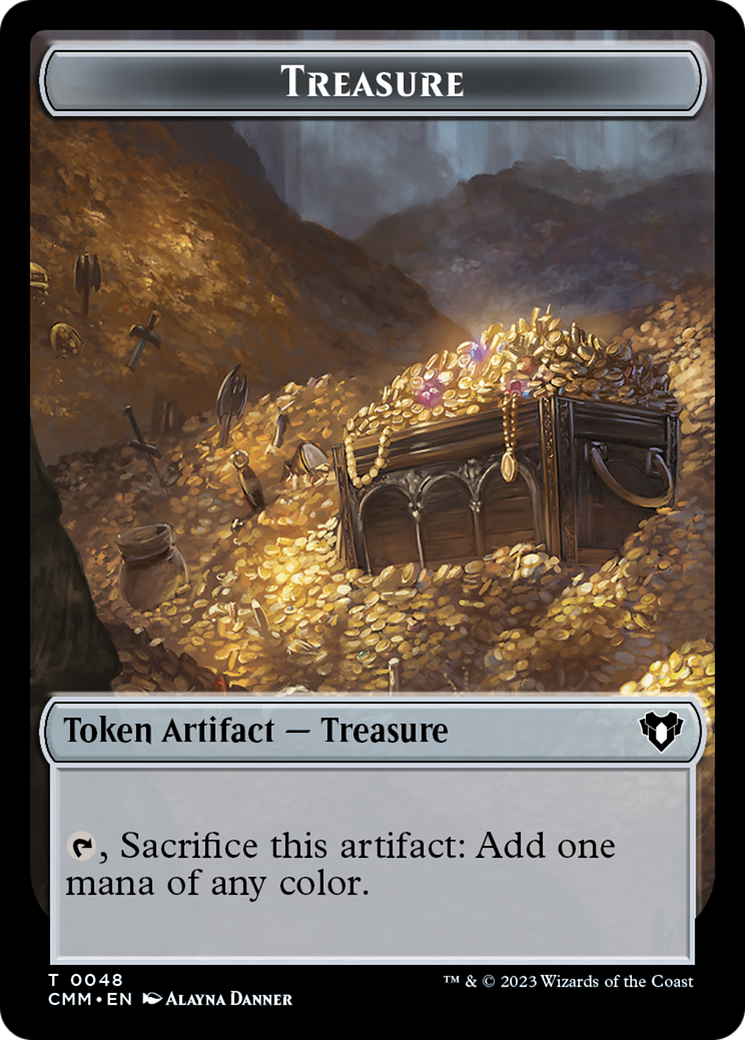 Treasure // Ogre Double-Sided Token [Commander Masters Tokens] | Silver Goblin