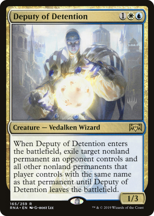 Deputy of Detention (Promo Pack) [Ravnica Allegiance Promos] Foil