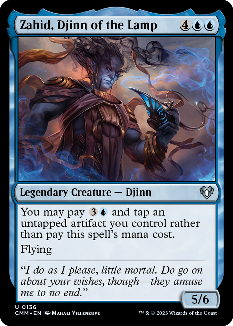 Zahid, Djinn of the Lamp [Commander Masters] | Silver Goblin