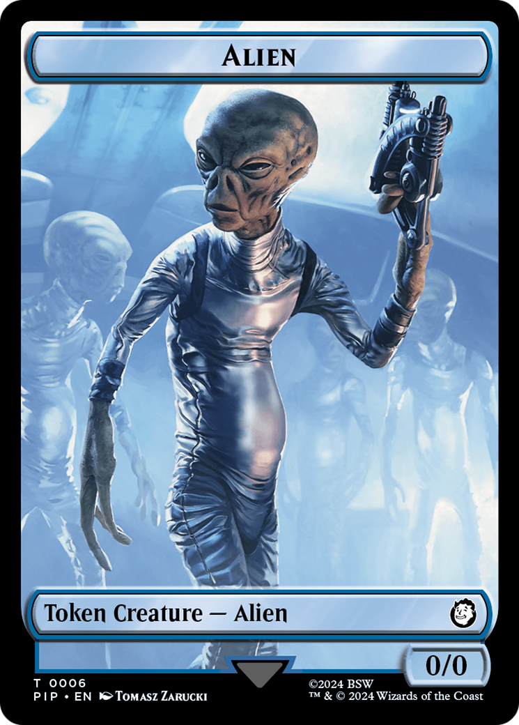 Food (0014) // Alien Double-Sided Token [Fallout Tokens] | Silver Goblin