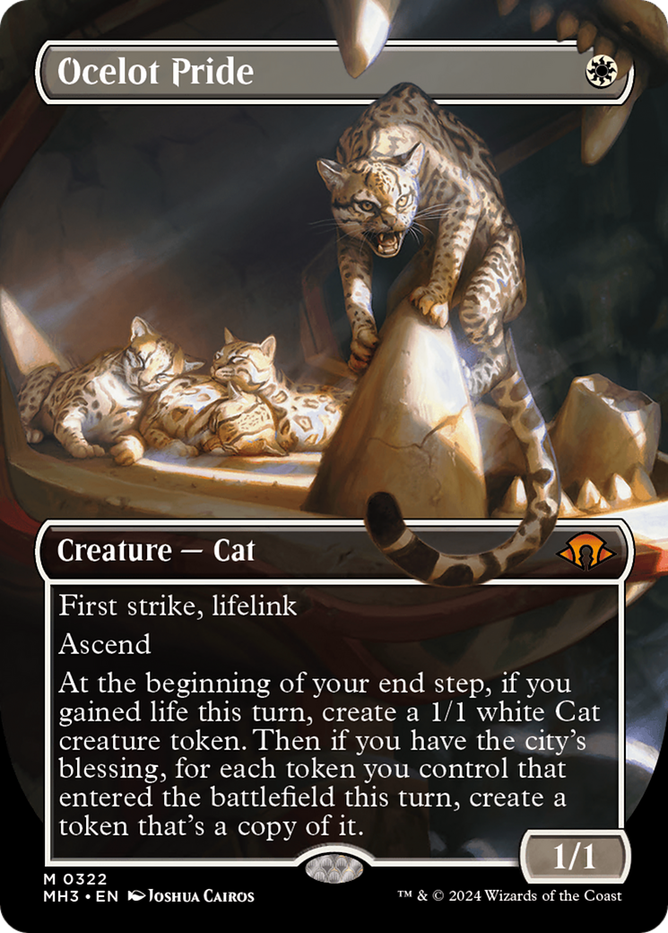 Ocelot Pride (Borderless) [Modern Horizons 3] | Silver Goblin