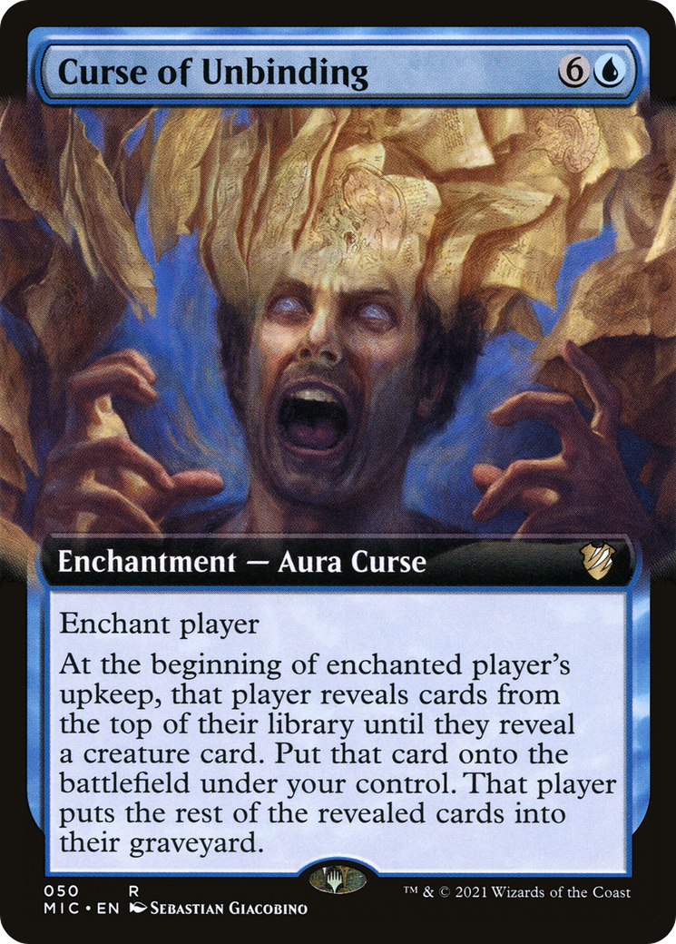 Curse of Unbinding (Extended Art) [Innistrad: Midnight Hunt Commander] | Silver Goblin