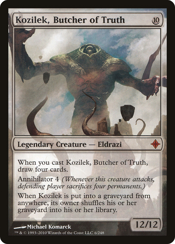 Kozilek, Butcher of Truth [Rise of the Eldrazi] | Silver Goblin