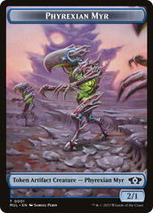 Phyrexian Myr // Phyrexian Hydra (11) Double-Sided Token [March of the Machine Tokens] | Silver Goblin