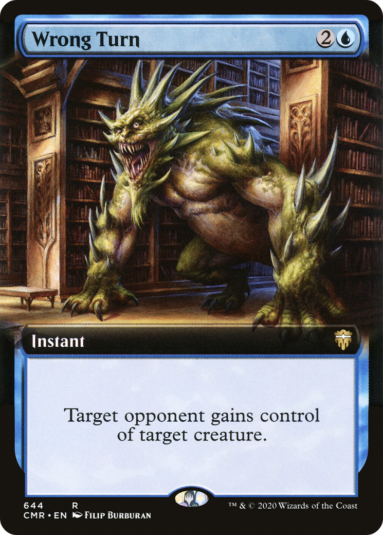 Wrong Turn (Extended Art) [Commander Legends] | Silver Goblin