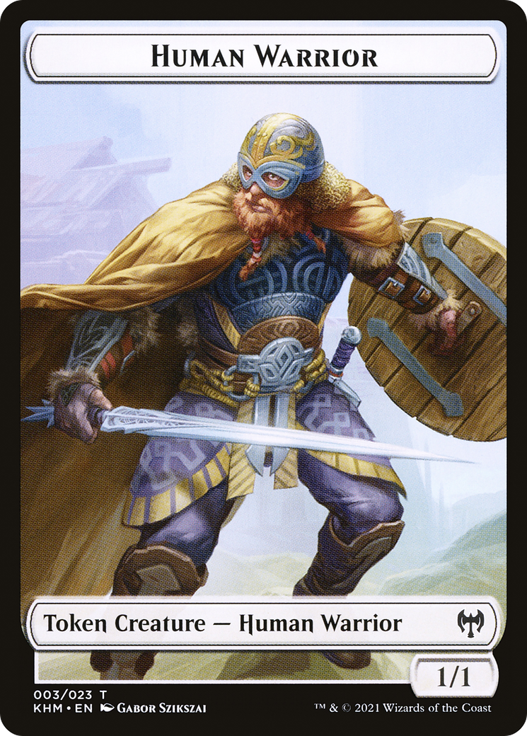 Human Warrior Token [Kaldheim Tokens] | Silver Goblin