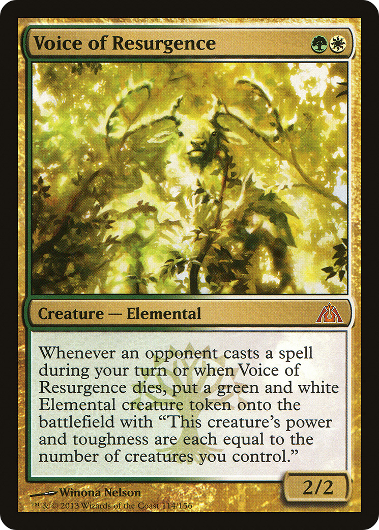 Voice of Resurgence [Dragon's Maze] | Silver Goblin