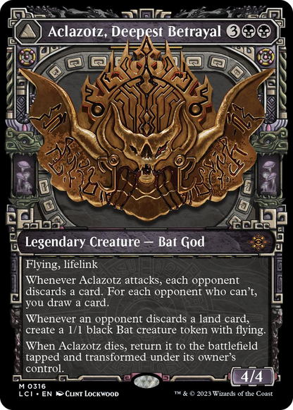 Aclazotz, Deepest Betrayal // Temple of the Dead (Showcase) [The Lost Caverns of Ixalan] Foil
