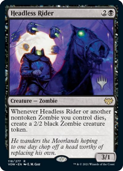 Headless Rider (Promo Pack) [Innistrad: Crimson Vow Promos] | Silver Goblin